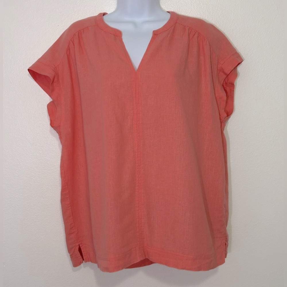 Splendid Ladies Size XL Top Linen Blend Casual Top